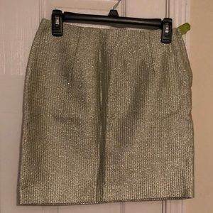 NWT Sparkly gold/green pencil skirt